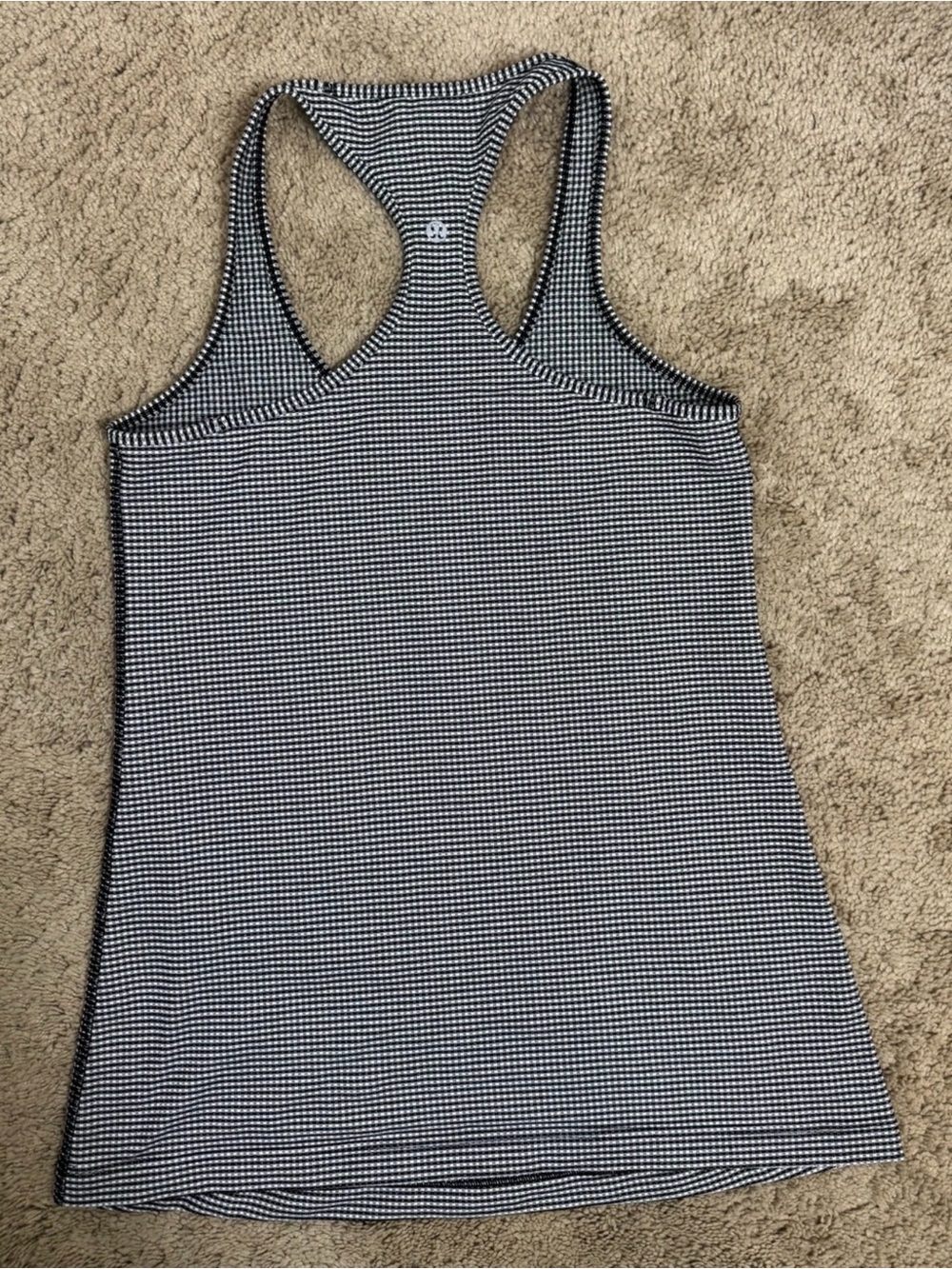 lululemon athletica Black and White Micro-Check Racerback Tank - Picture 4 of 5